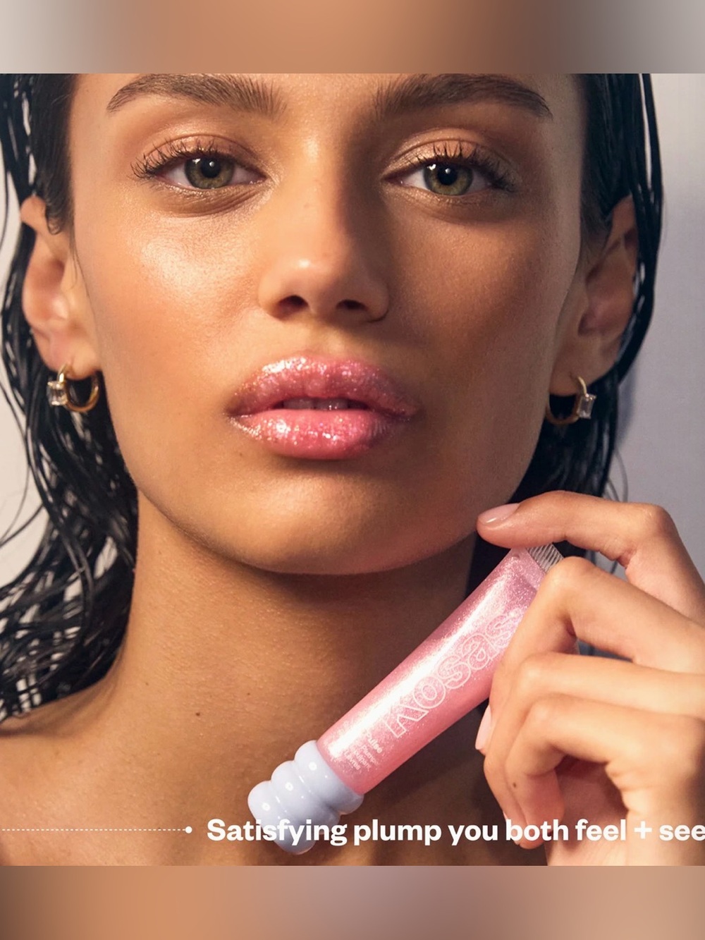 Kosas Iridescent Pink Lip Plumper -Aura Flare